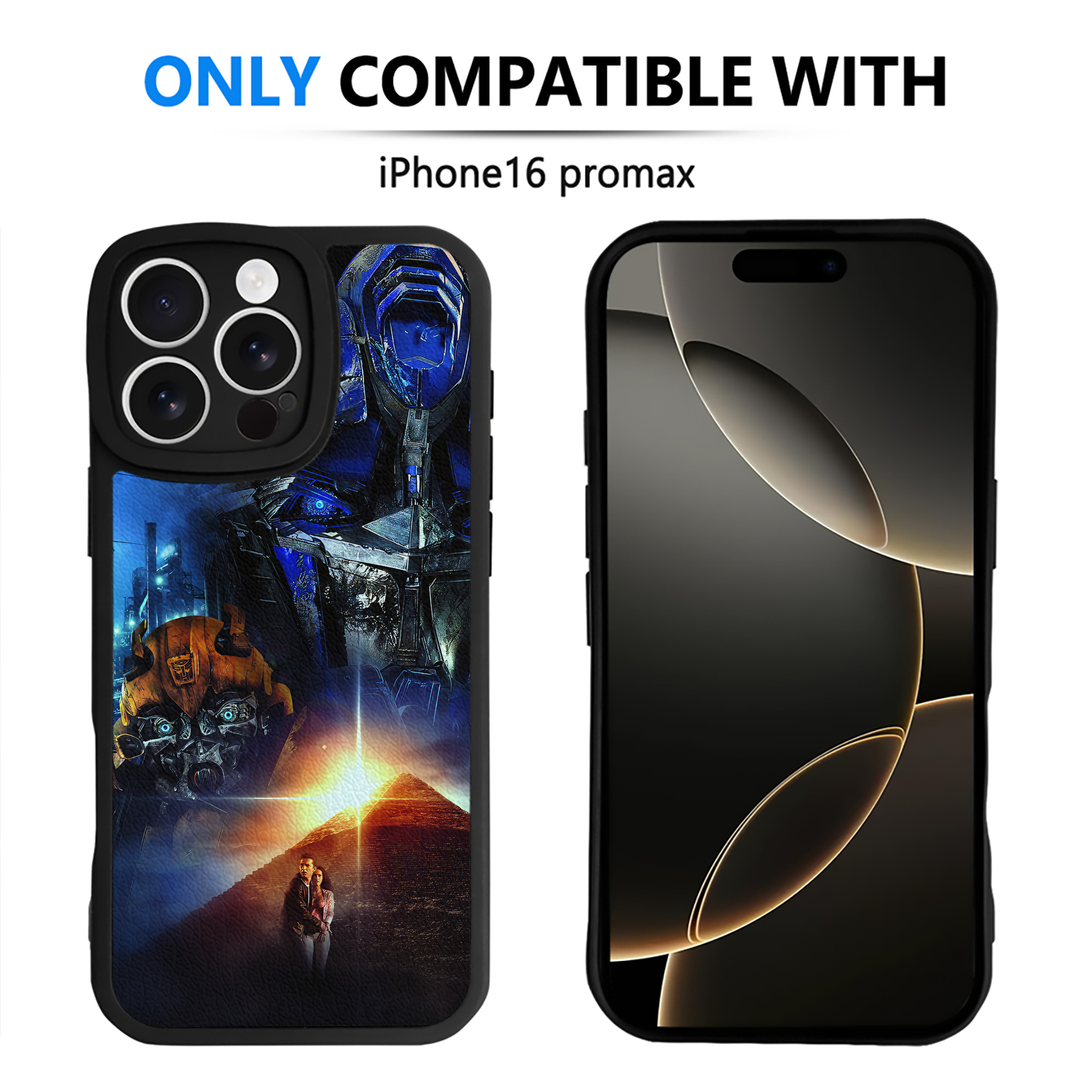 （画像用） Transformers トランスフォーマー 【iPhone 16シリーズ対応】シリコンスマホケース（レザー調） 材質：シリコン